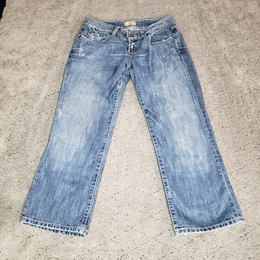 Buckle BKE Jeans Womens 30 Blue Wide Leg Flare Denim Low Rise Relaxed Streetwear